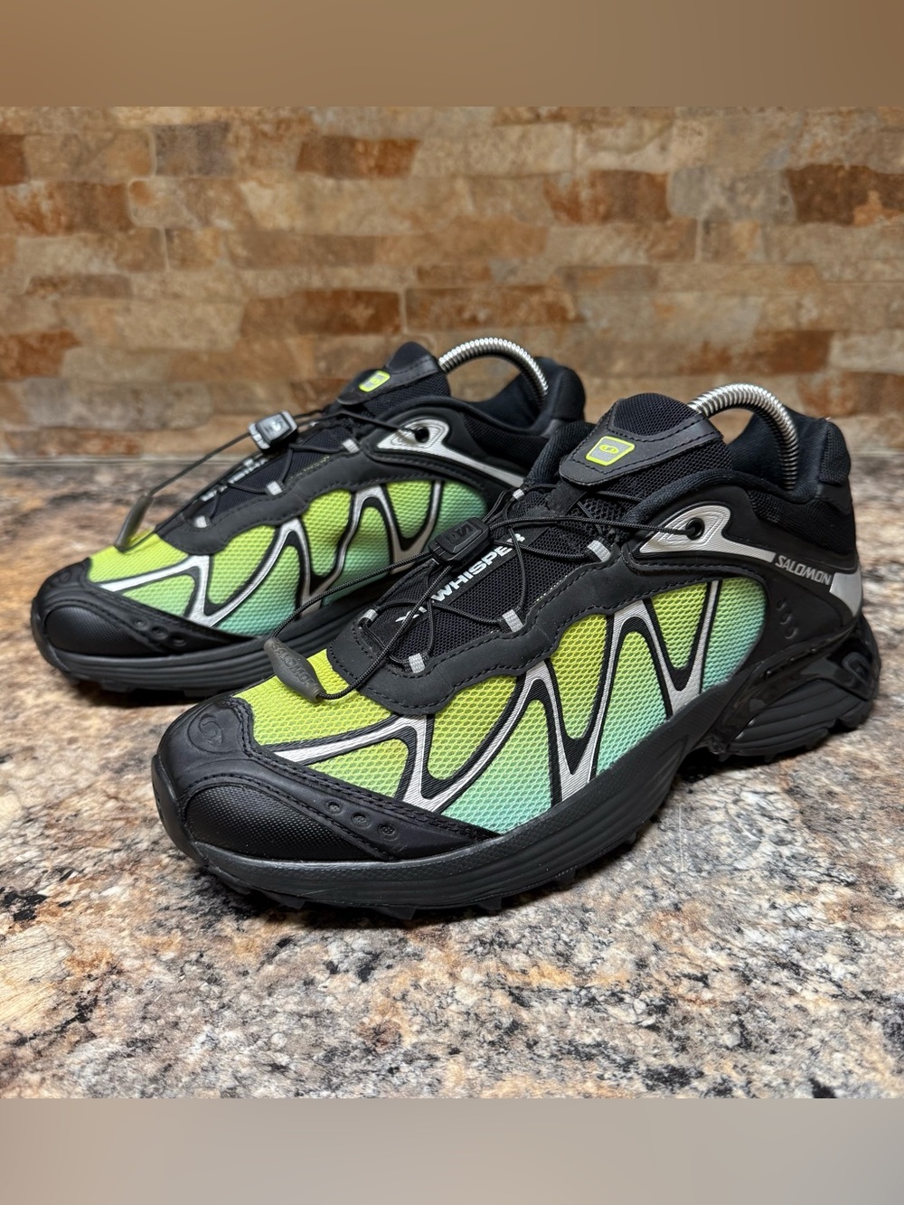 Salomon XT-Whisper Black Iced Aqua Size 8.5 Men’s / 9.5 Women’s